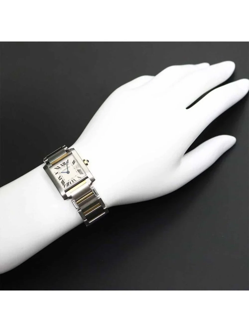 Cartier Tank Francaise MM Boys' Watch Date YG Quartz